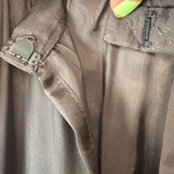 Women’s Chocolate Brown Strapless Pleated Cocktail Dress W/Matching Petticoat - Picture 11 of 12